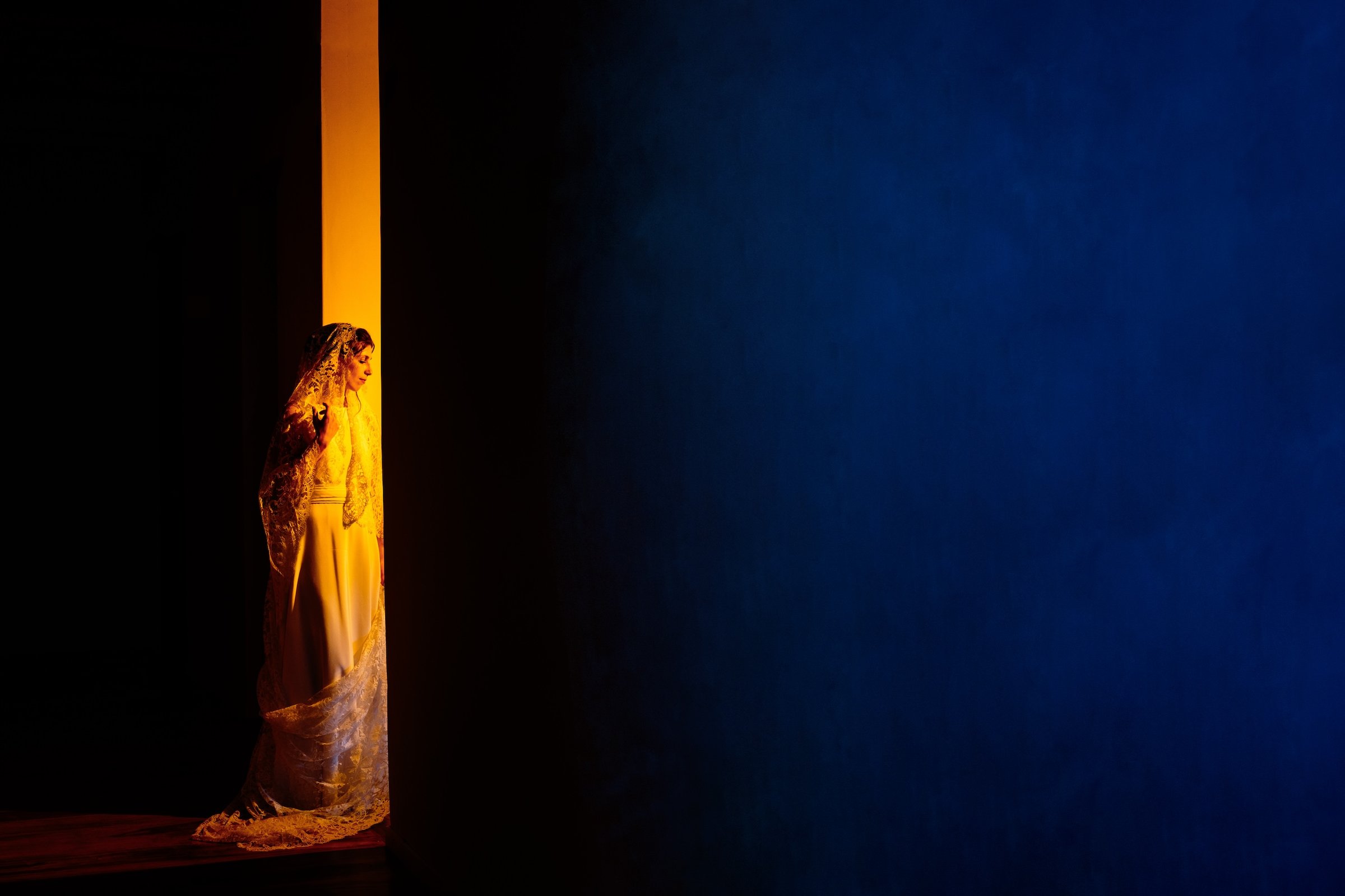 Photographie d'une mariée au château de Saint Dau à Figeac